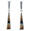 Tiger Eye And Multicolor Inlay Earrings EX41221