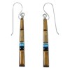 Southwest Tiger Eye And Multicolor Earrings EX41031