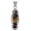 Southwest Sterling Silver And Multicolor Pendant PX41912