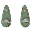 Sterling Silver Turquoise And Opal Inlay Earrings EX44829