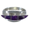 Silver Southwest Magenta Turquoise Ring Size 5-3/4 QX87609
