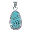 Turquoise Sterling Silver Jewelry Southwest Pendant PX42956