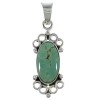 Turquoise Sterling Silver Southwestern Pendant CX46760