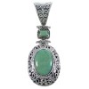 Turquoise Southwestern Sterling Silver Pendant CX46765