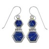 Sterling Silver Lapis Southwestern Earrings CX46954