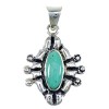 Turquoise And Sterling Silver Southwest Pendant CX46044