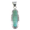 Southwest Turquoise Sterling Silver Pendant YX51558