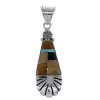 Multicolor Sterling Silver Southwestern Pendant YX52513