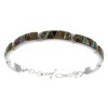 Multicolor Inlay Sterling Silver Jewelry Link Bracelet AX54931