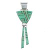 Silver Turquoise Inlay Southwest Pendant RX54350