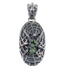 Southwest Sterling Silver And Turquoise Spider Pendant VX55134