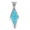 Turquoise And Sterling Silver Southwest Pendant Jewelry VX54813