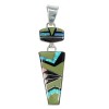 Silver And Multicolor Southwest Pendant Jewelry VX55651