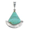 Sterling Silver And Turquoise Pendant Jewelry VX55678