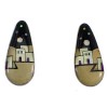 Multicolor And Sterling Silver Native American Pueblo Design Post Earrings VX56101