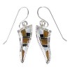 Multicolor Southwest Sterling Silver Hook Dangle Earrings WX64188