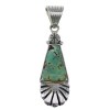 Turquoise Authentic Sterling Silver Southwestern Pendant RX82195