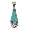 Genuine Sterling Silver And Turquoise Pendant RX82202
