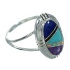 Multicolor Genuine Sterling Silver Southwestern Ring Size 4-1/2 AX80295
