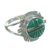 Turquoise Southwestern Sterling Silver Ring Size 5 WX80242