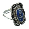 Lapis Genuine Sterling Silver Ring Size 6 RX82521