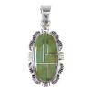 Turquoise Sterling Silver Southwestern Pendant QX78950