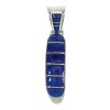 Southwestern Sterling Silver And Lapis Inlay Pendant YX68272