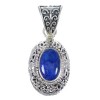 Southwestern Lapis And Genuine Sterling Silver Pendant YX67252