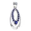 Authentic Sterling Silver And Lapis Southwestern Pendant YX67280