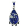 Lapis Opal Silver Southwest Pendant YX70296