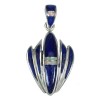 Lapis Opal And Sterling Silver Southwestern Pendant YX70342