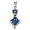 Southwest Sterling Silver And Lapis Pendant YX67371