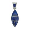 Genuine Sterling Silver And Lapis Southwest Slide Pendant YX67394