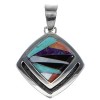 Silver Multicolor Southwestern Pendant YX95078