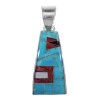 Multicolor Silver Southwestern Pendant YX94744