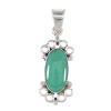 Southwest Turquoise Sterling Silver Pendant RX95383