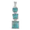 Turquoise Southwestern Sterling Silver Pendant AX96457