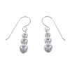 Navajo Sterling Silver Bead Hook Dangle Earrings AX98318