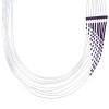 Hand Strung Liquid Sterling Silver Sugilite Waterfall Necklace LS147S