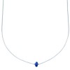 Liquid Sterling Silver And Lapis Layering Bead Necklace SX110093