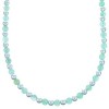 Genuine Sterling Silver Aventurine Bead Necklace RX114670