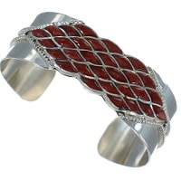 Coral Zuni Bracelets