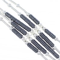 Hematite Liquid Silver Bracelets