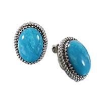 Clip On Single Stone Earrings