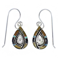 Multicolor Tear Drop Earrings