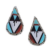 Native American Tear Drop Earrings