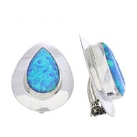 Tear Drop Clip On Earrings