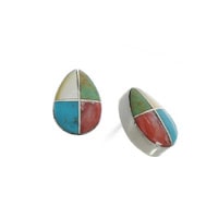 Tear Drop Stud Earrings