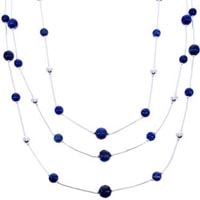 Lapis Liquid Silver Necklaces