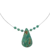 Turquoise Liquid Silver Necklaces